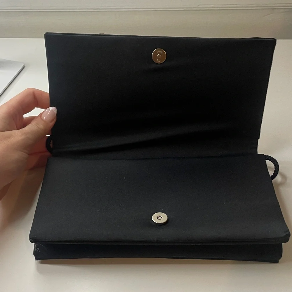 6001. La Regale Elegant Black Clutch‎ Bag